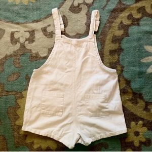 White Shortcake Overall shorts
